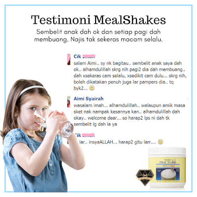 Testimoni MealShakes : Sembelit Sudah Sembuh