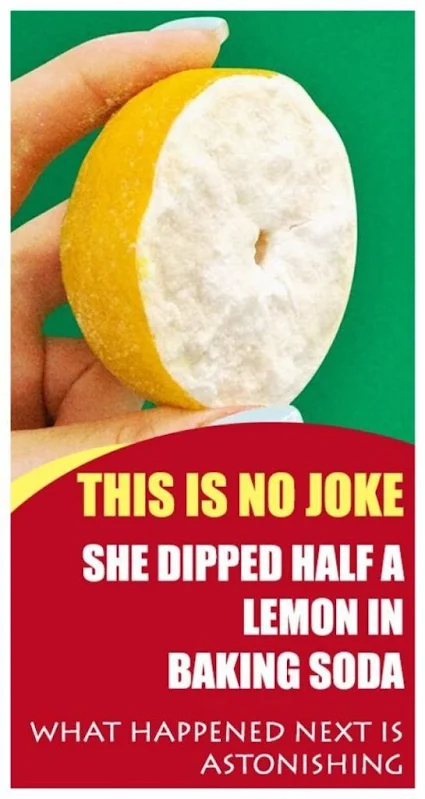 This Is No Joke She Dipped Half A Lemon In Baking Soda – What Happened Next Is Astonishing