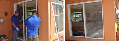 Patio door glass replacement Arlington VA