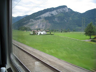 Landscape outside the Train Window