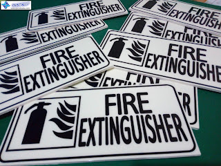 Glow in the Dark Fire Extinguisher Signs - Lotus Labs Philippines