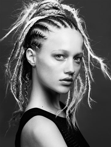 Punk Long Braided Hair Style 2014