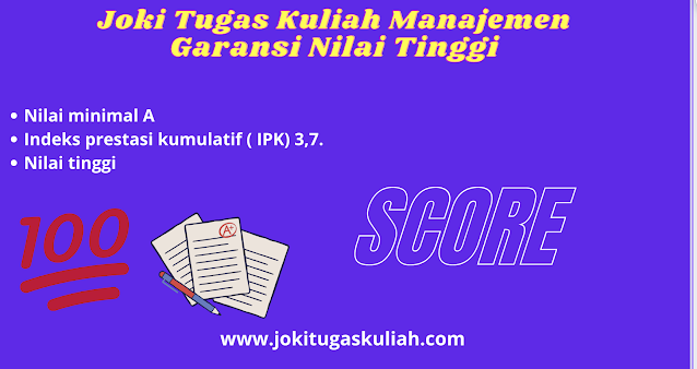 joki tugas kuliah manajemen