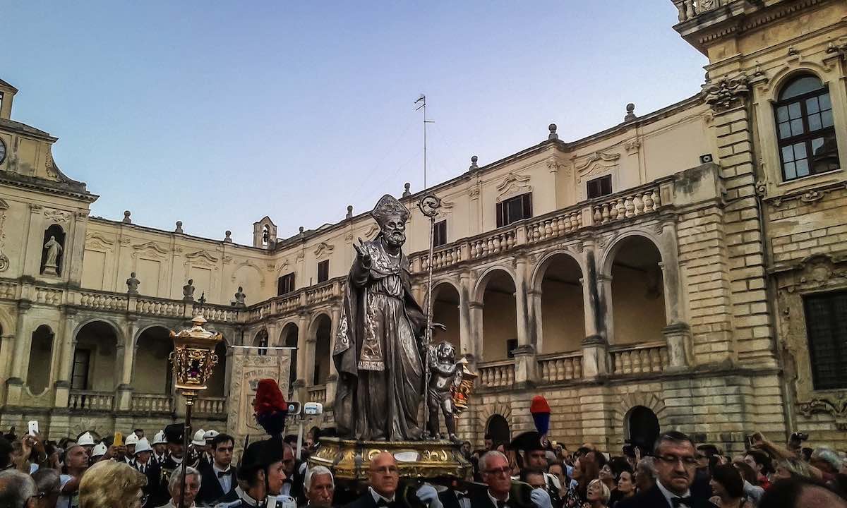 Sant'Oronzo procession at August in Lecce