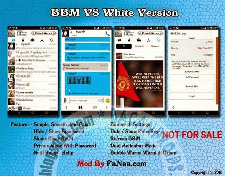 download BBM Mod V8 Theme Snow White Version dan Original V2.7.0.21