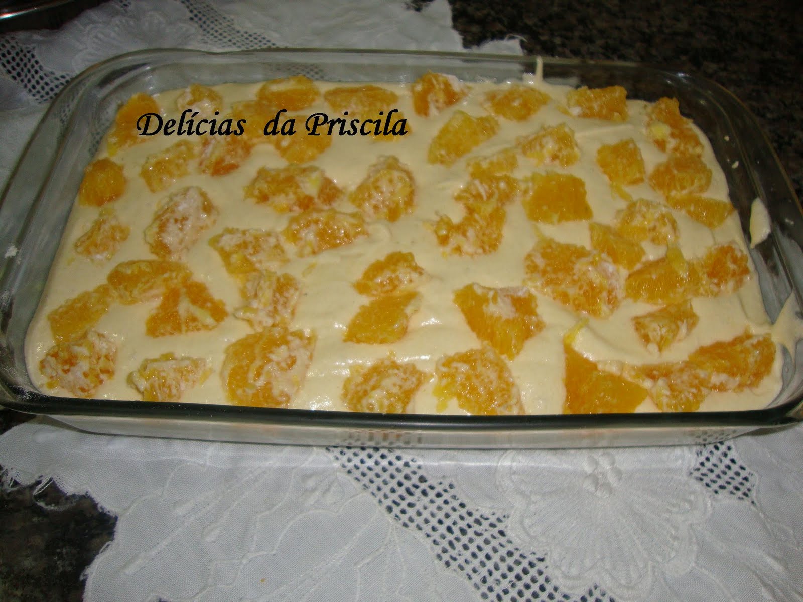 Bolo de Laranja com Pedaos de