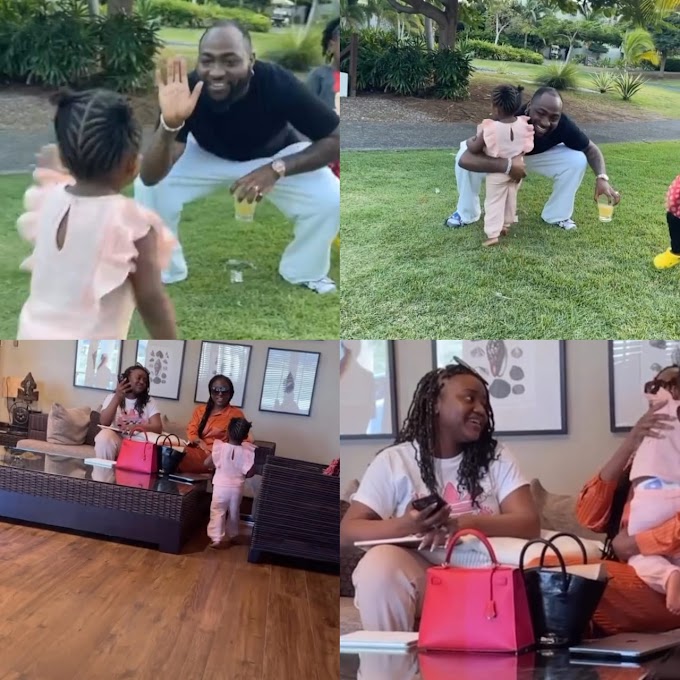 Davido and Chioma Join Other Family Members For a Christmas Vacation in Carpe Verde (Photos/video