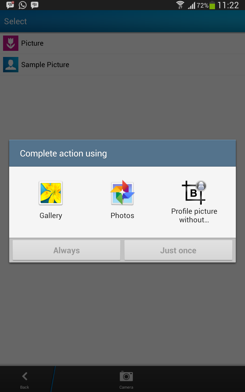 Cara Membuat Gambar DP BBM Android Dalam Ukuran Penuh Android