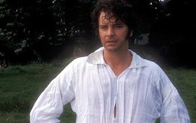 Wet Colin Firth as Mr. Darcy