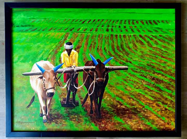 Farmer/Acrylic on canvas paintings original series