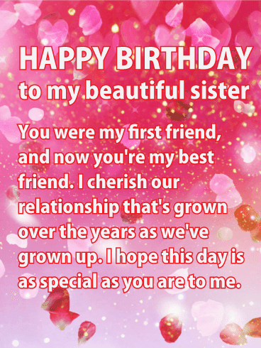 Birthday Wishes For Sister  