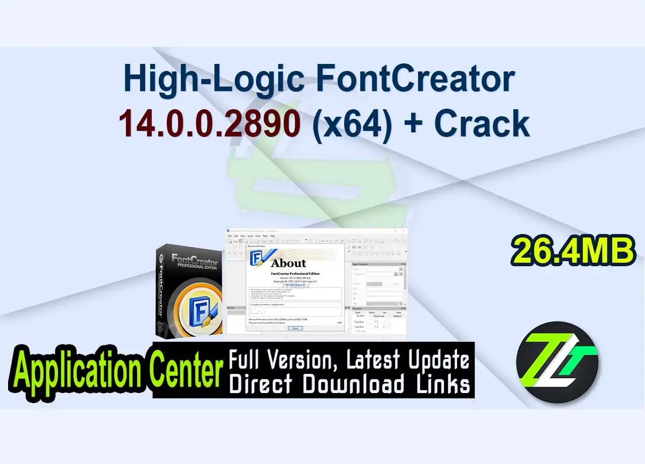 High-Logic FontCreator 14.0.0.2890 (x64) + Crack