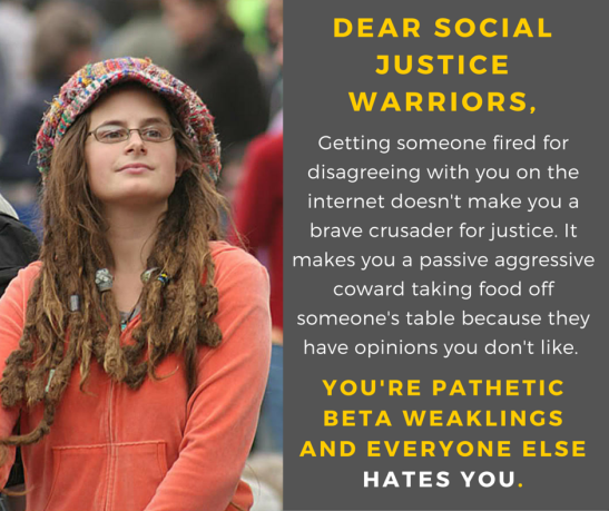 Image result for social justice warriors are idiots