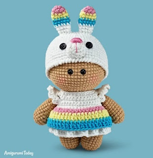 PATRON GRATIS MUÑECA CONEJO AMIGURUMI 58500