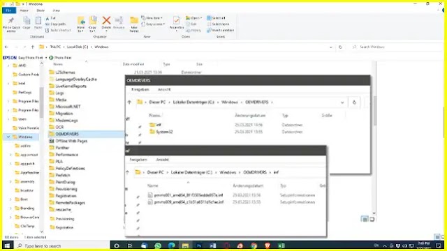 Windows 10: OEMDRIVERS as a new storage location for external drivers