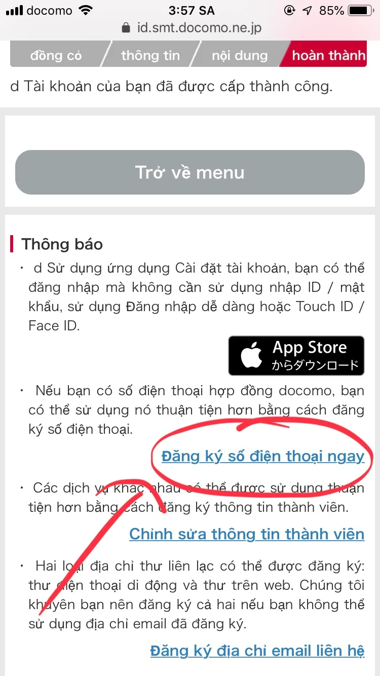 Cách đăng ký tài khoản MyDocomo diiho.com