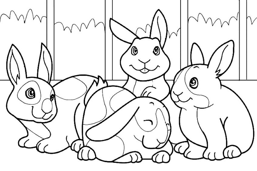 animals coloring page