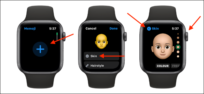 قم بإضافة وتخصيص Memoji على Apple Watch