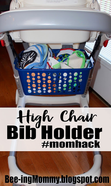 mom hack, baby hack, bib holder, high chair hack, high chair bib holder, high chair, diy bib holder, baby bib holder, baby bib holder hack, baby bib high chair hack, $1 mom hack, easy mom hacks, dollar tree hack, mom life, mom help, life hack