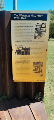 Historic Information board at Wireless Hill.