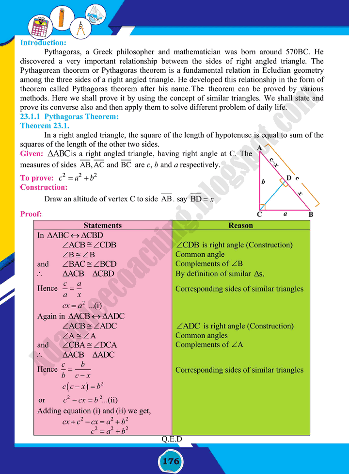 pythagoras'-theorem-mathematics-class-10th-text-book