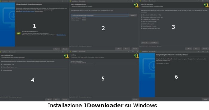 installazione JDownloader 2 su sistema operativo Windows