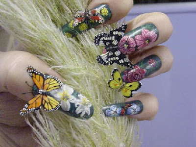 3d nail art stickers 