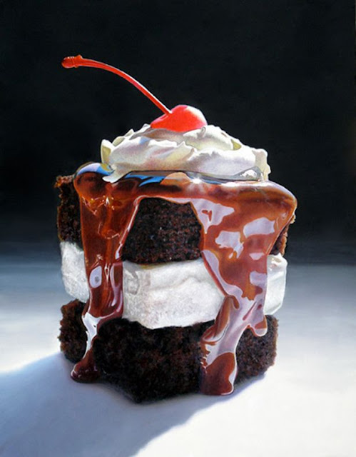 hyper realistic of food paintings