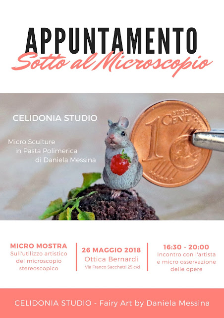 Locandina della Mostra di Miniature e Micro Scultura di Celidonia 