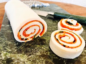 Pepperoni and Cheese Pinwheels with Basil