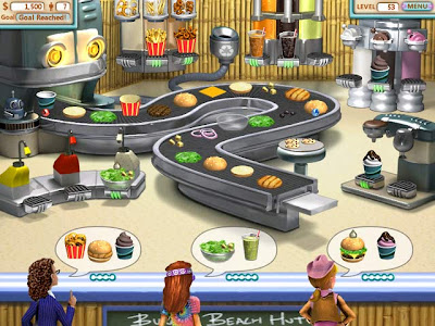 game cewek memasak Burger Shop