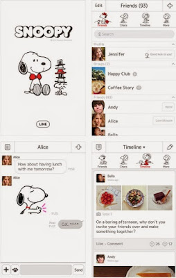 Snoppy Official Tema Line Android