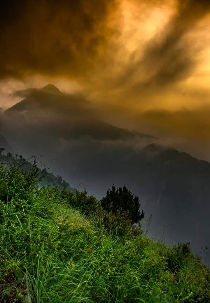 Chunj Pahari Peak. Leswa top.Leswa valley Neelum