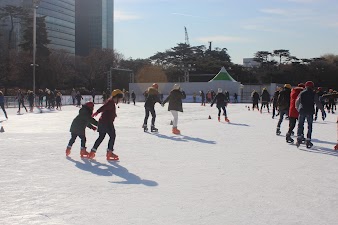 Slide and Glide at Yeouido Hangang Park Ice Skating Rink (한강시민공원 여의도스케이트장)