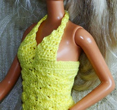 blusa de crochê para barbie Katalina's - versão Pecunia MillioM