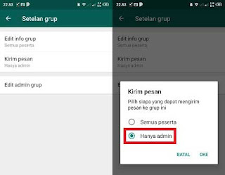 cara mengunci grup wa hanya admin yang bisa chat