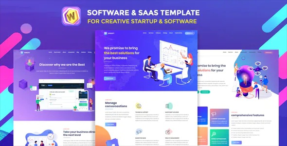 Best Saas Agency & Software Landing Page Template