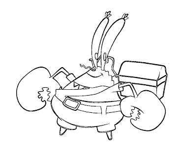 #11 Mr Krabs Coloring Page