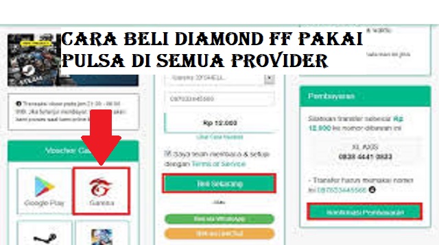  Biasanya untuk melakukan top up diamond FF atau Free Fire ini Cara Beli Diamond FF Pakai Pulsa Terbaru