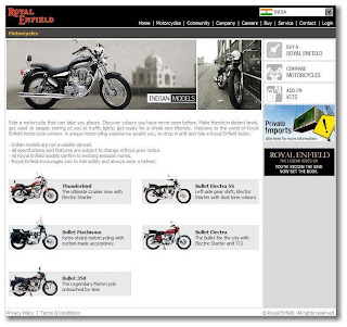 Royal Enfield Home Page