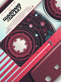 Marvel's Guardians of the Galaxy Movie Poster Screen Print by Guillaume Morellec x Bottleneck Gallery