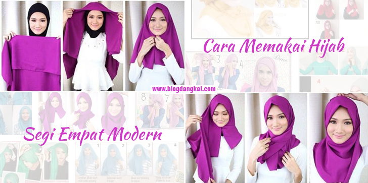 Terbaru 26+ Cara Memakai Hijab Segi Empat Modern, Warna Jilbab