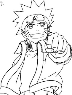 Sketsa Mewarnai Gambar Kartun Naruto 20166