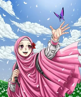 Wallpaper Gambar Kartun Muslimah Remaja