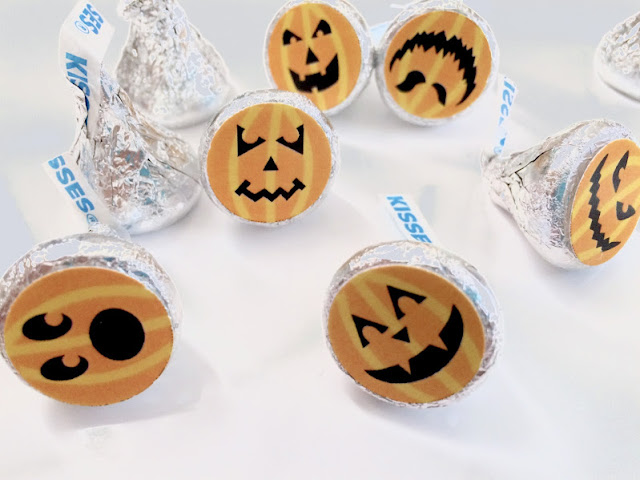 Pumpkin Hershey Kiss Labels by DIYPartyMom