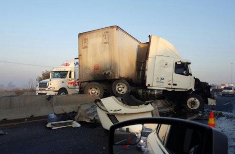 Daños a tráiler de transportes