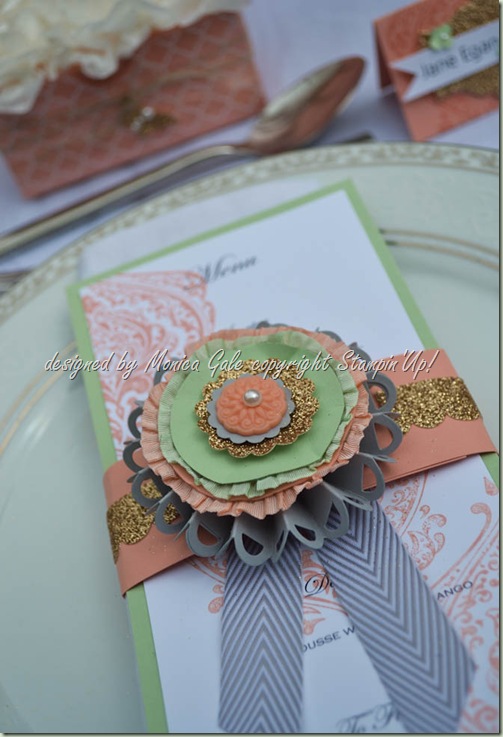 Stampin'Up! beautifully Boutique menu card