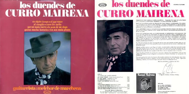 Único disco de larga duración que plasmó Curro Mairena