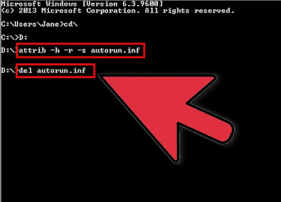 type del autorun.inf