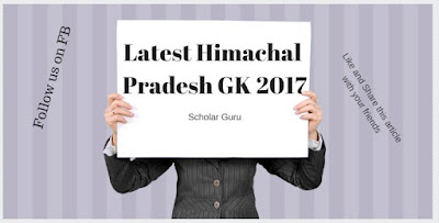 Himachal Pradesh GK 2017